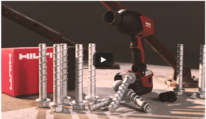 Only Hilti Secures New Day Shelters How shelter is anchored to slab