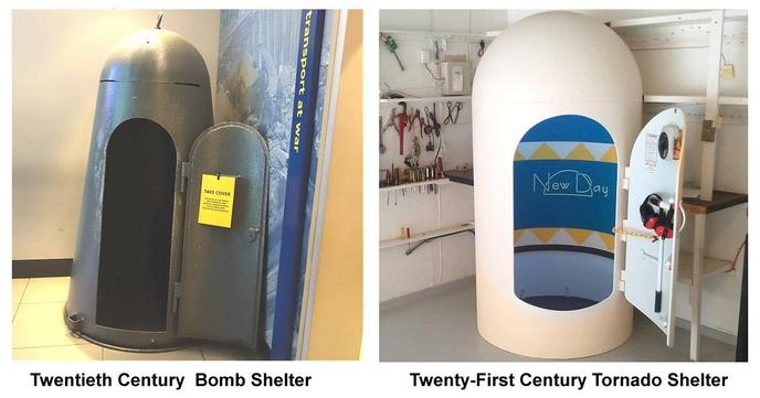 Shaped like an above-ground bomb shelter Yes, it is very strong. Double the thickness of many certified shelters.