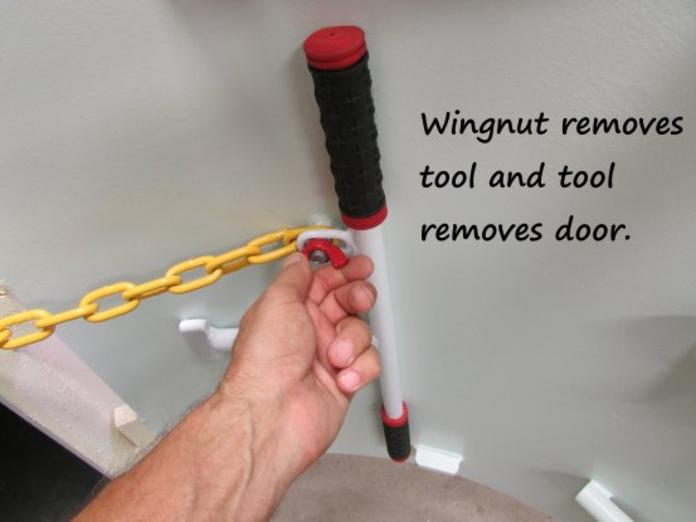 Removable Door Door is removable.