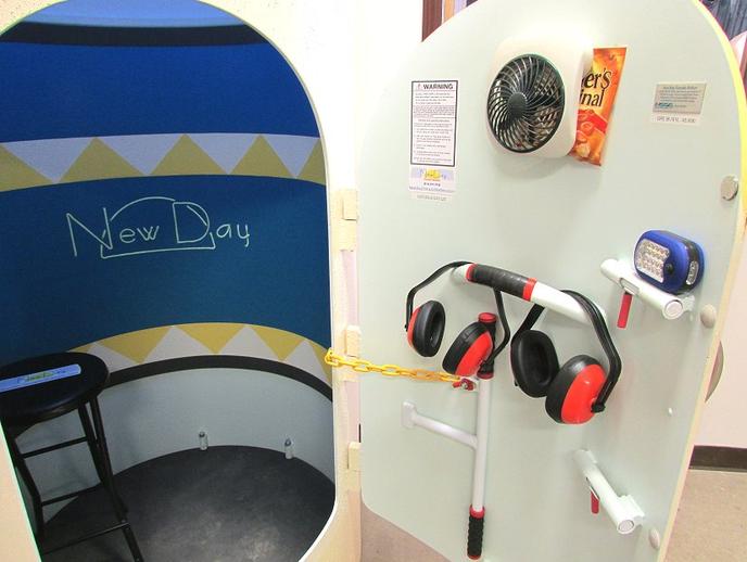 Inside the New Day shelter